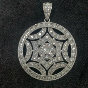 Silver Round Pendant